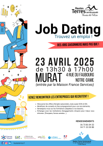 Job Dating Murat 23 avril 2025 Hautes Terres Communauté