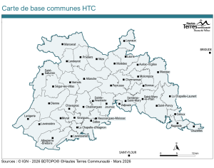 Carte Hautes Terres Communauté